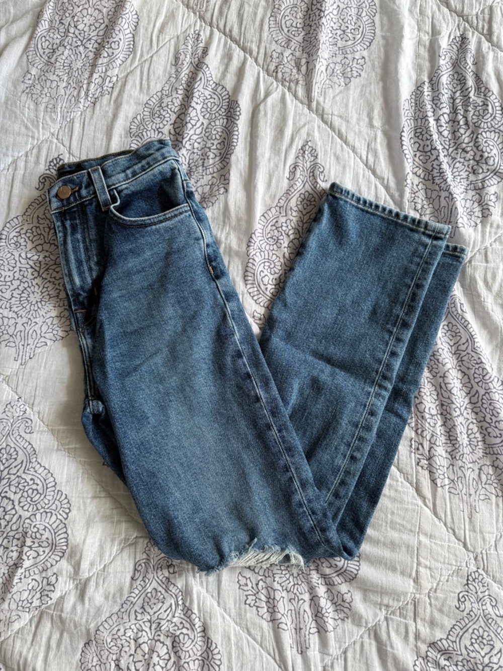 J Brand Jules High Rise Straight Jeans
